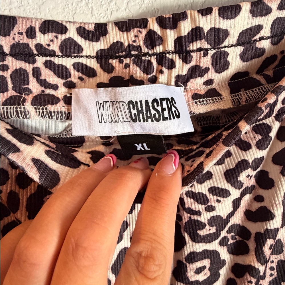 Chaser Leopard Print Pants in Leopard Print - Picture 3 of 3